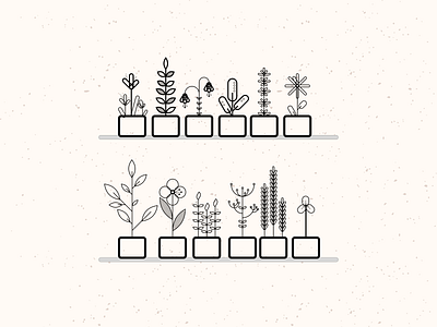 flower-Line draft design flower flower illustration flowers illustration icon illustration plant