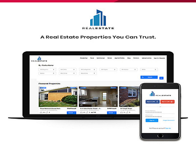 Real Estate android angularjs app design ios logo ui ux web