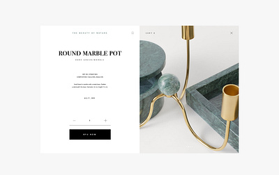 Home Decoration Shop brand design homedecor landing minimalistic onlineshop ui ux web web design