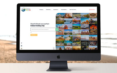 Tourism of India indiatravel minimalisticdesign tourism tourisminindia uidesign uiux website