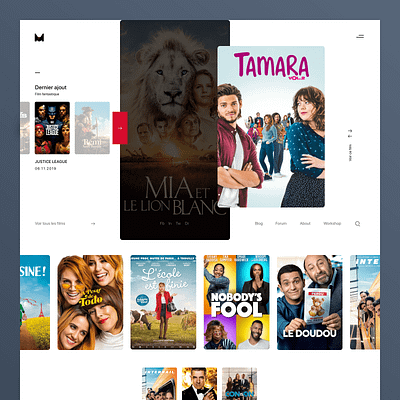 Project Cinema view branding design homepage identity product ui ux web