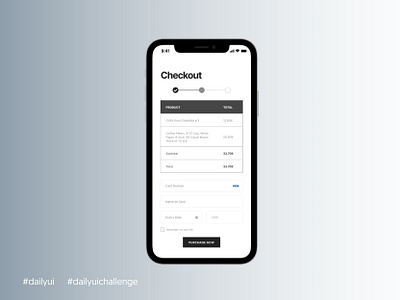 Daily UI #002 - Credit Card Checkout appdesign aveiro checkout credit card checkout creditcard daily ui daily ui 002 dailyui freelancer graphic designer minimalism minimalist monochrome ui ui design ui designer ui designs uiux visa webdesigner
