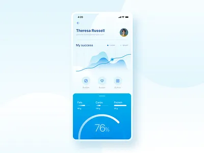 Medical App Concept 2019 app blue design figma health health app healthcare ios medical ui ux