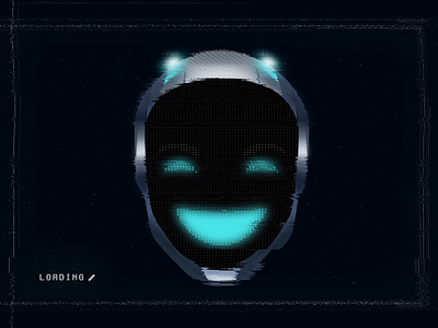 Emotional AI Mascot animated mascot animation application branding clean cyborg emotional ai robot emotions finance product flat vector glitch face interactive app minimal design state states transition ui ux visual identity webgl zajno