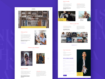 Kenisha Website Design adobexd websitedesign fashion ui