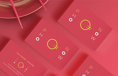 Pho Restaurant asian brand business card food mockup noodle pho restaurant vietnamese visual identity
