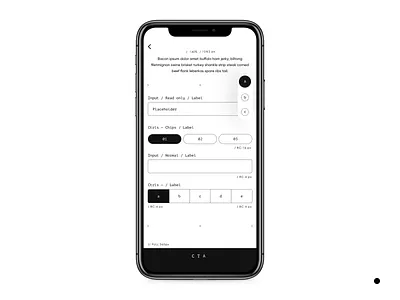 DP-01 app components design iphone x webdesign wireframe