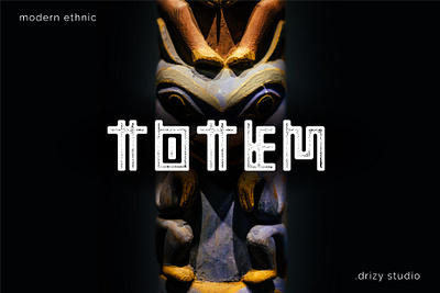 Totem | Adine Typeface dribbble ethnic font futuristic logo new otf popular totem type typeface typography