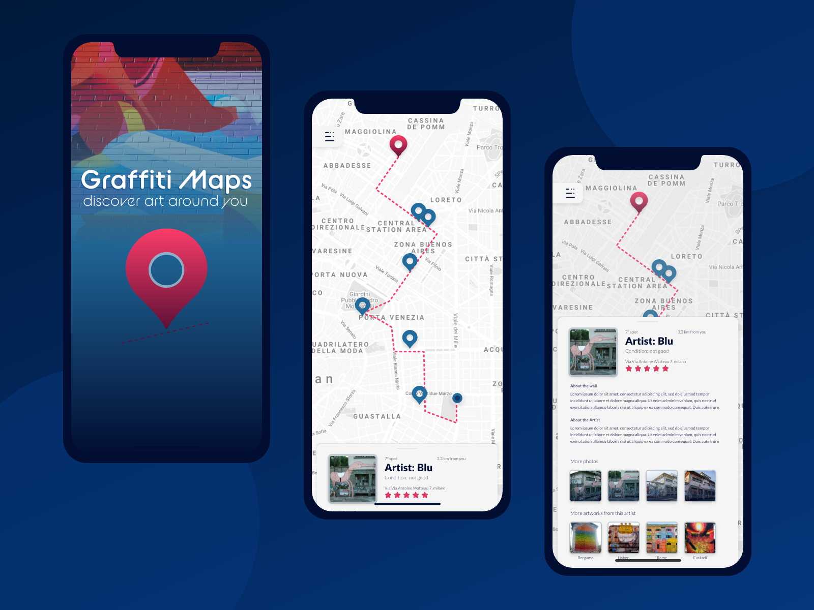 Example of Graffiti Maps concept