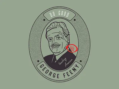 Good Guys Club - George Feeny badge design illustration illustrator lettering logo type typography vector
