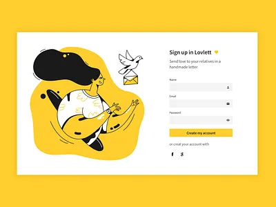 Sign up form daily ui design form signup signupform ui webdesign