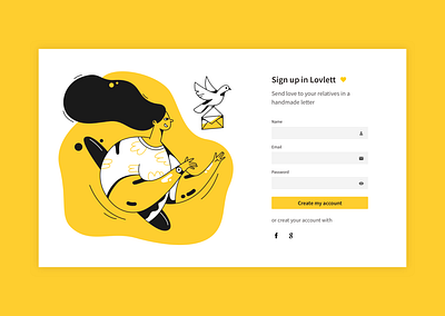Sign up form daily ui design form signup signupform ui webdesign