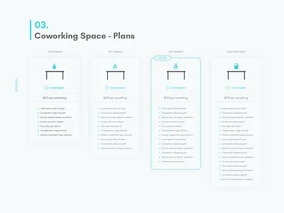 LIKUID | Pricing Plans Design blue branding coworking design illustration landing page packages plans design pricing plans user interface web design