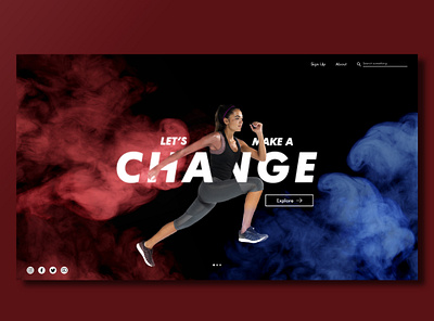 Fitness landing page app app design application design fitness fitness app fitness club landing landing page landing page design ui ui ux ui ux design ui design uidesign web web design webdesign website website design