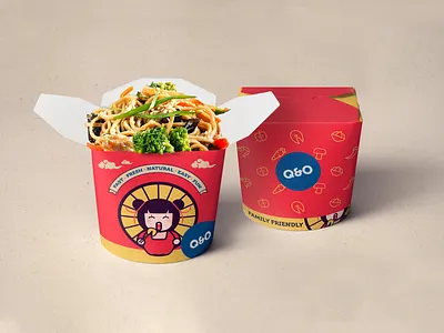 Q&O Food Box v.2 branding branding design design illustration logo package design packaging packaging design vector