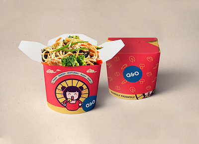 Q&O Food Box v.2 branding branding design design illustration logo package design packaging packaging design vector