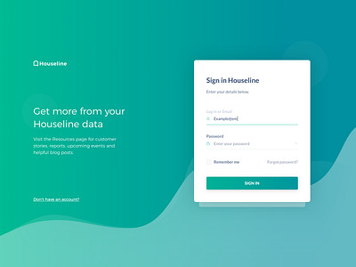 Sign in page abstract art blue button form gradient green interface design login password registration signin signup sketch app uidesign uxdesign webdesign