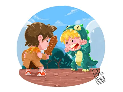 Childrenbook illustration character children book illustration design illustration kid kids playing