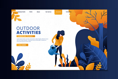 landing page app branding design digital icon illustration illustrator