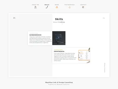 Freelancer Flyer - Design Skills - Page IV card designer flyer freelance designer freelancer magellan minimalist mockup print