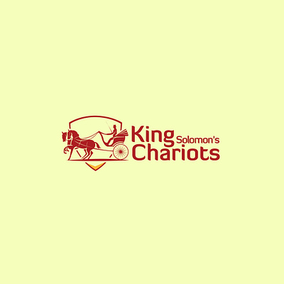 King Solomon Chariots Logo chariot chariot logo logo logo design logodesign logos modern logo shield shield logo shields simple logo