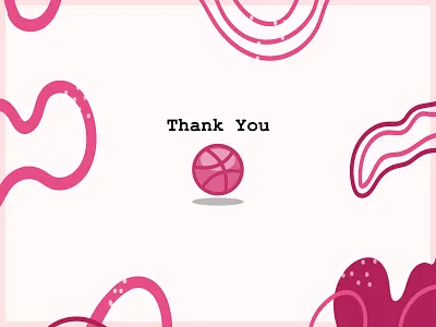 Thanks Dribbble design illustration