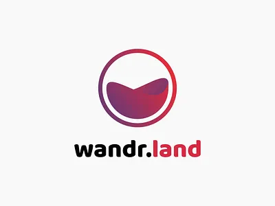 Wandr Concept 2 branding design flat icon logo mobile vector web