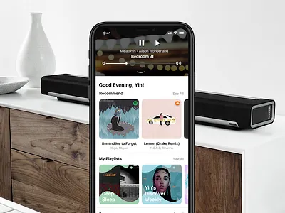 Sonos Redesign app branding design icon illustration illustrator minimal ui ux