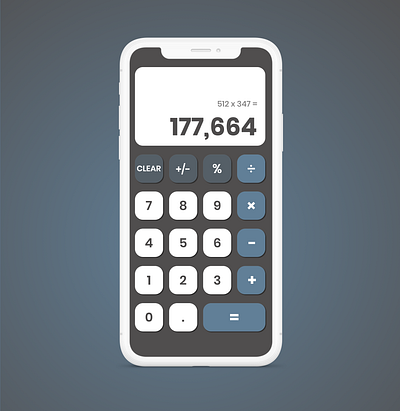 Daily UI 004 - Simple Calculator dailyui dailyui004 design ux