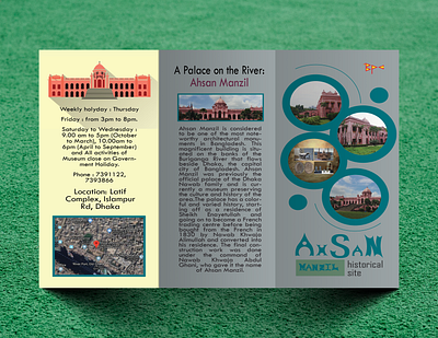 Ahsan Manzil Brochure brochure design brochure mockup design illustration typography vector