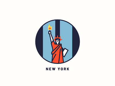 New York art city city illustration design icon illustration liberty new york night print vector