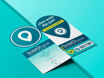 "Boletín.org.mx" Dyptich. Outside brand brand design brand identity branding branding design design diptych flat logo logo design logodesign logos logotype news newsletter newsletters print print design vector