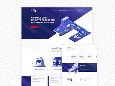 Website Freight Forwarding & Warehousing design dribbble forwarding freight pro shot ui ux warehousing web