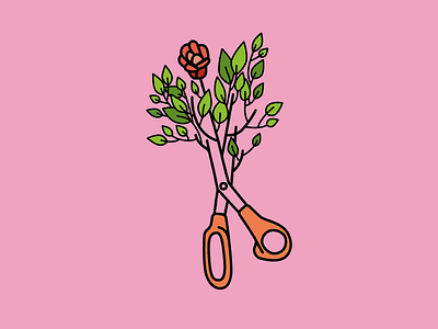 Radical change, spirit & renewal change changing flowers growth illustration life mental radical renewal renovation scissors spirit