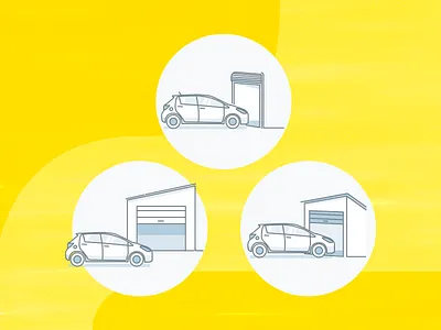 Automobile Icons illustration