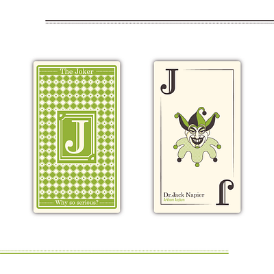 Dr. Jack Napier business card dribbble illustrator joker vector villian warming