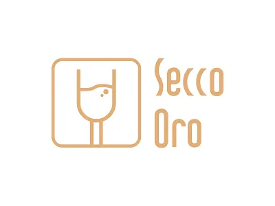 Secco Oro Logo Concept beverage champagne german germany gold logodesign oro secco sparkling wine