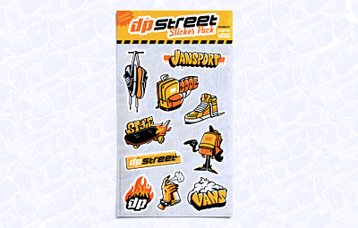 DPStreet Sticker Pack branding characterdesign hype jansport logo sneakers sticker sticker mule store street vans