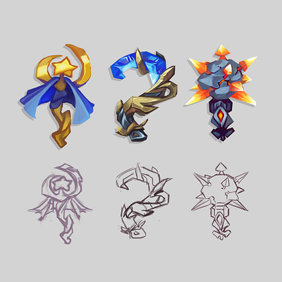 Fantasy Weapon fantasy game artist game dev icon item