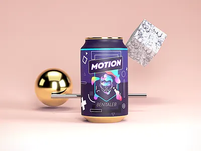 Can Auto Packaging 3d arnoldrender art direction branding can cinema4d fancy flat gold illustration minimalist packaging vibrant