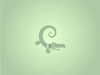Alligator LOGO mark study alligator icon logo mardigras