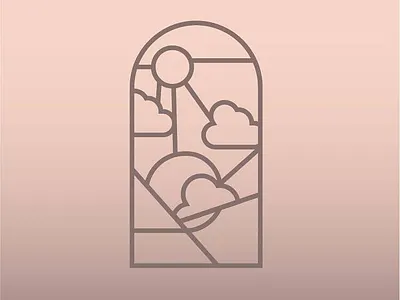 Stained Glass Icon Study icon iconography shapes