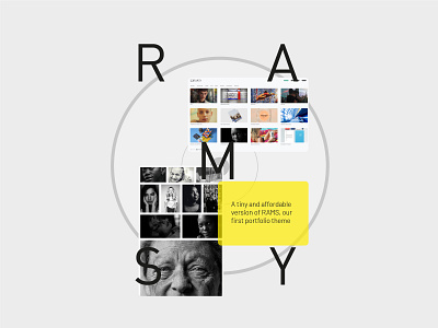 RAMSY - preview poster design graphic design logo minimalistic portfolio poster poster art typography web website wordpress design wordpress theme