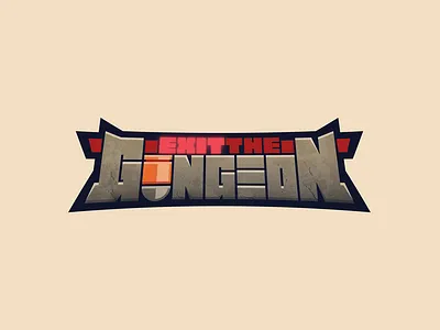 Exit the Gungeon apple arcade customtype game gungeon logo logotype videogame