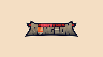 Exit the Gungeon apple arcade customtype game gungeon logo logotype videogame