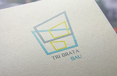 Tri brata bau - logo branding construction example logo design