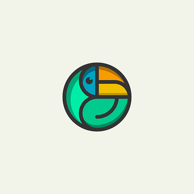 bird icon animal logo app bird logo branding design flat geometric icon logo minimal simple logo typography ux vector web