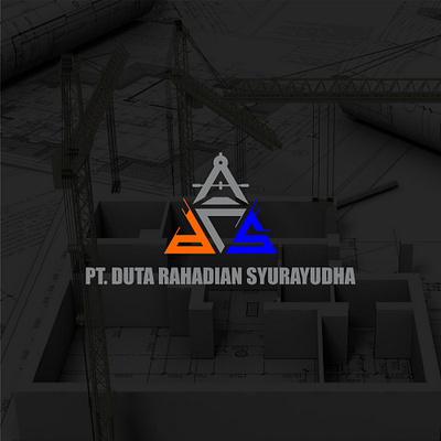 drs Logo project branding design flat logo