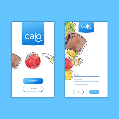 caLo Sign Up 001 dailyui dailyui 001 sign in sign up signup