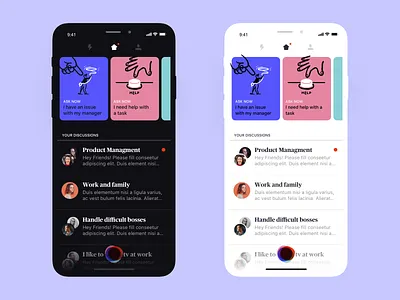 Dark Mode app cards career dark dark mode dark ui darkmode design illustration ios ios13 iphone iphonex